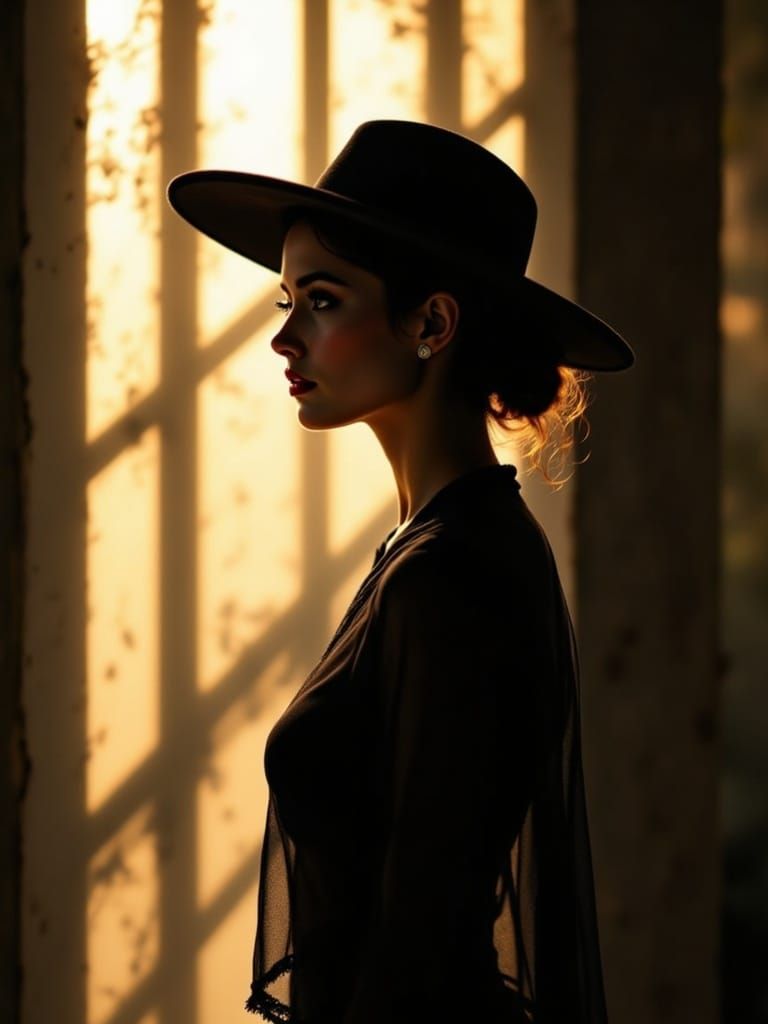 Midnight Pin-Up in Soft Twilight