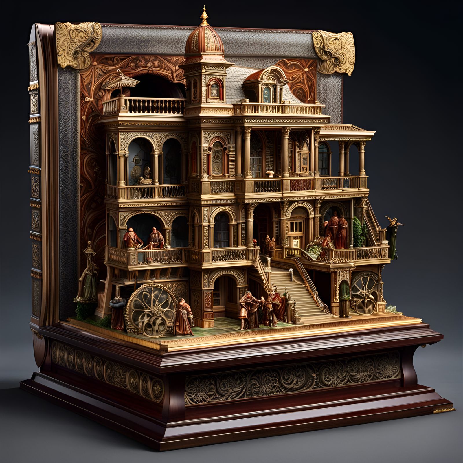 Museum Emerges From Book Pages in Watercolor Style