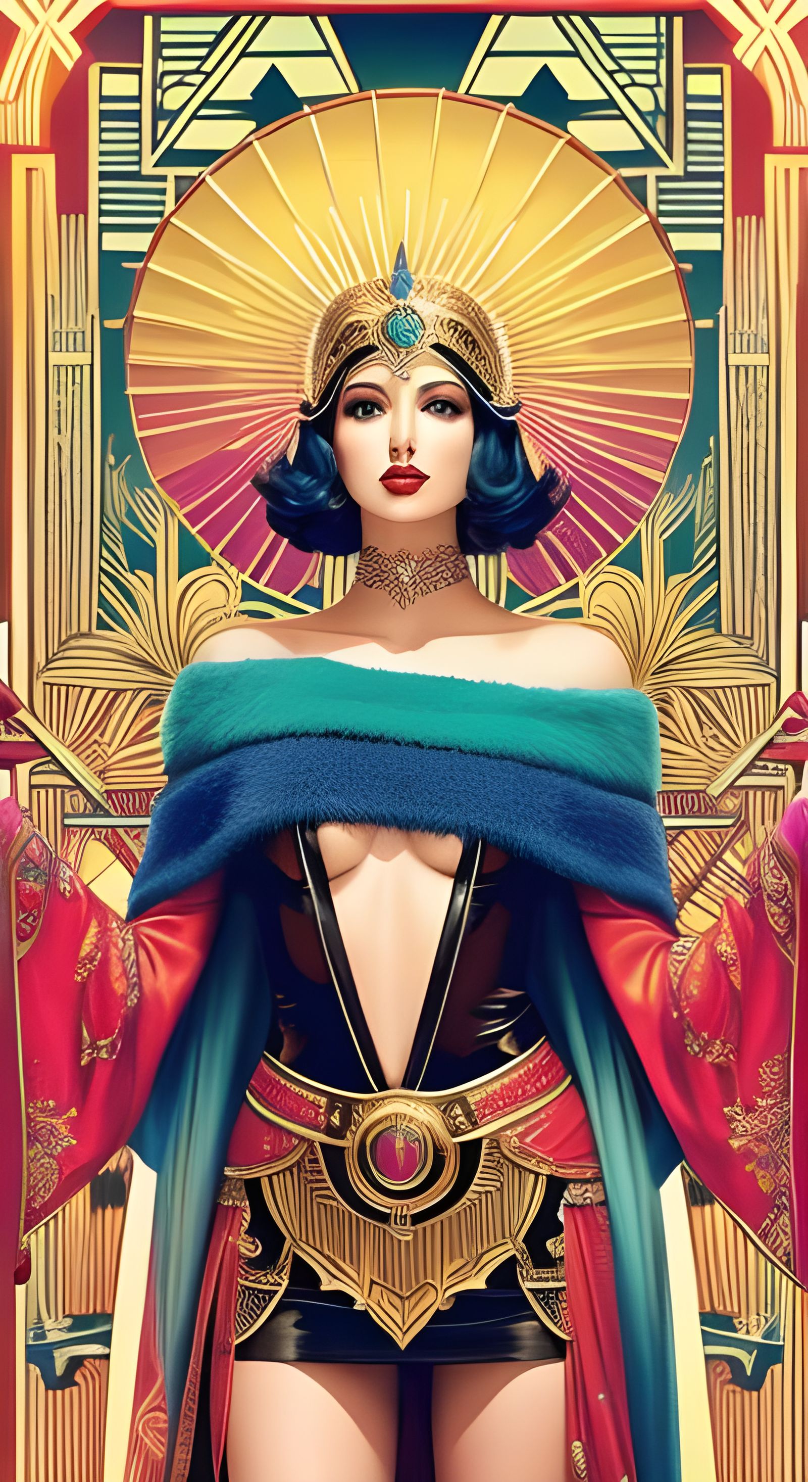 Colorful Art Deco Design in 4K