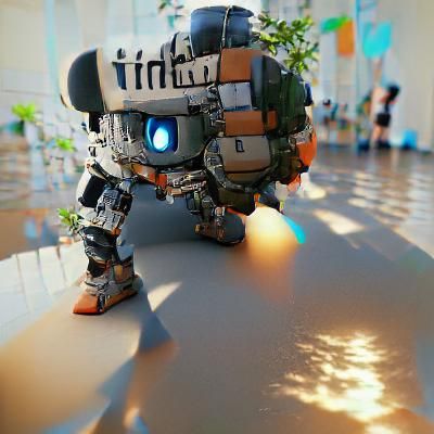 Titanfall Scene with 3D Shading Effects