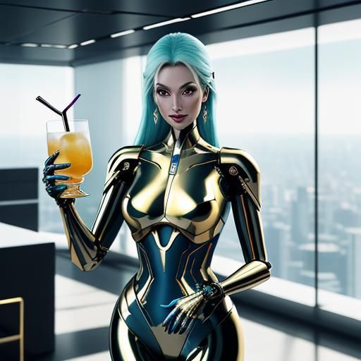 Android fully equipped with all the amenities to please a ma...