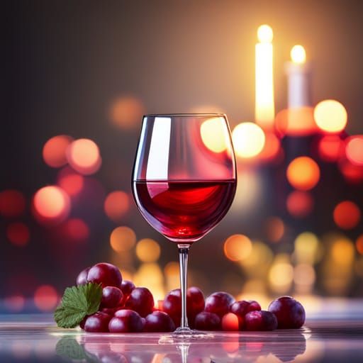 Ethereal Wine Decanter in Splash Art Style