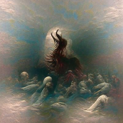 Tormented Soul in Gothic Horror Style