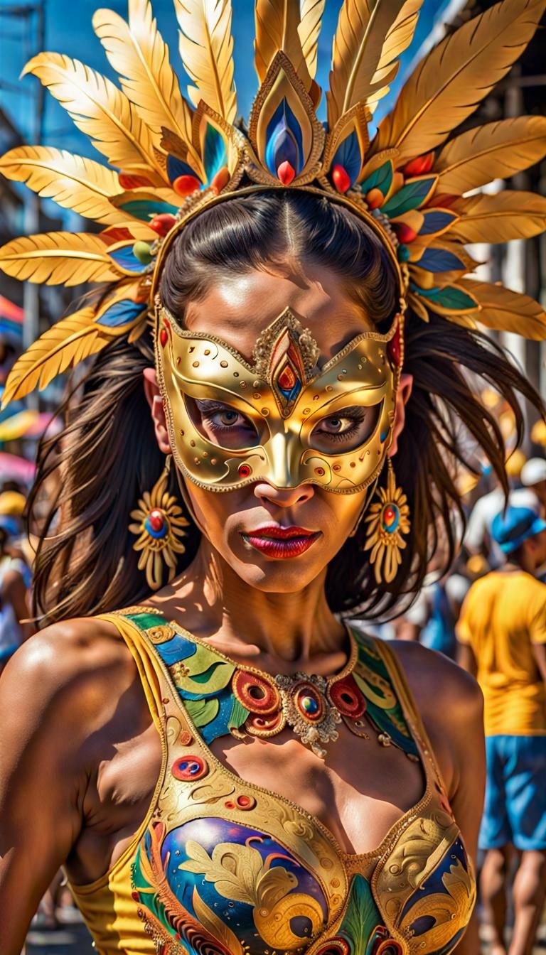 Entertainer at the Carnival in Rio de Janeiro