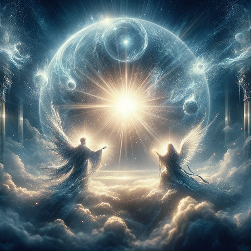 Ethereal Reunion in Heavenly Light