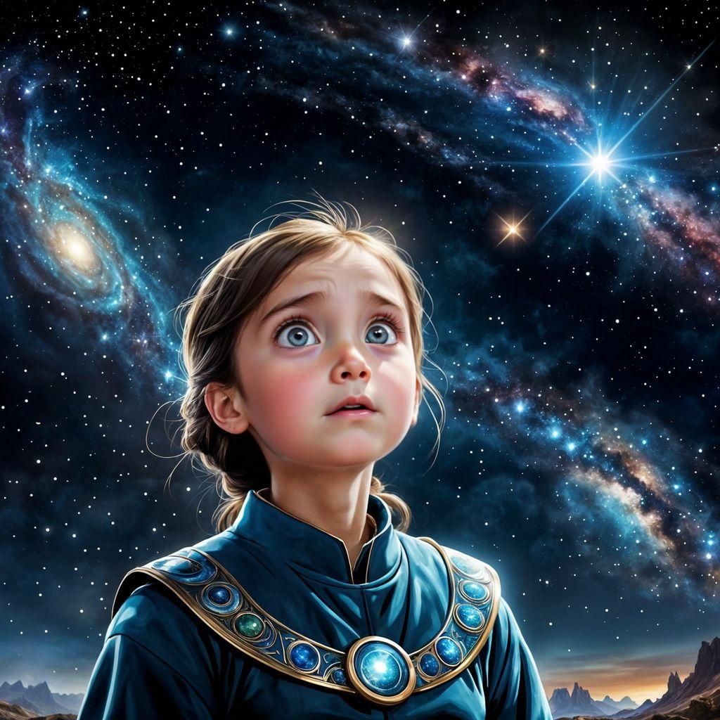 Expressive Face Showing Awe and Wonder