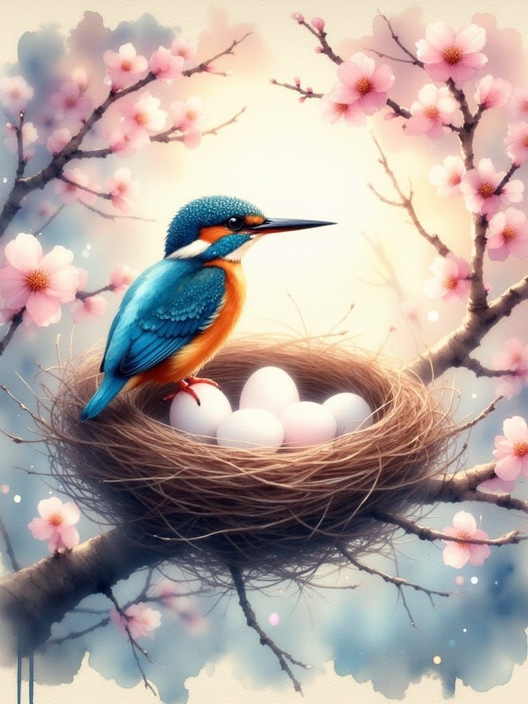 The Proud Mother Kingfisher