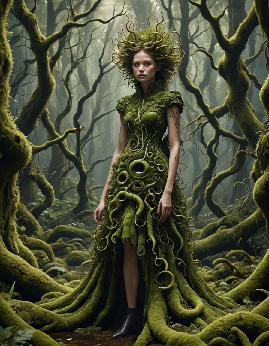 Enchanted Forest Bio Art Experiment in Photorealism