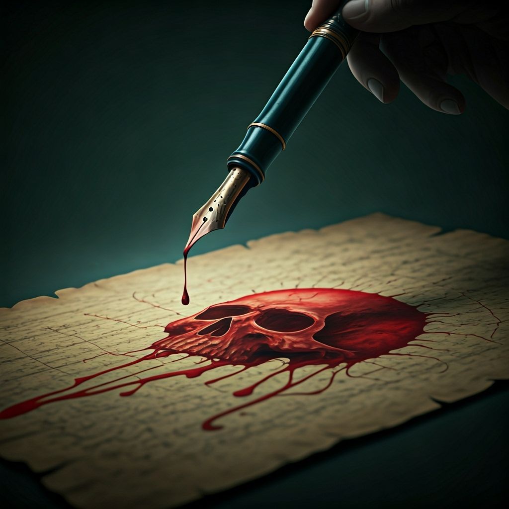 Haunted Dip Pen Drawing in Fernandez Style