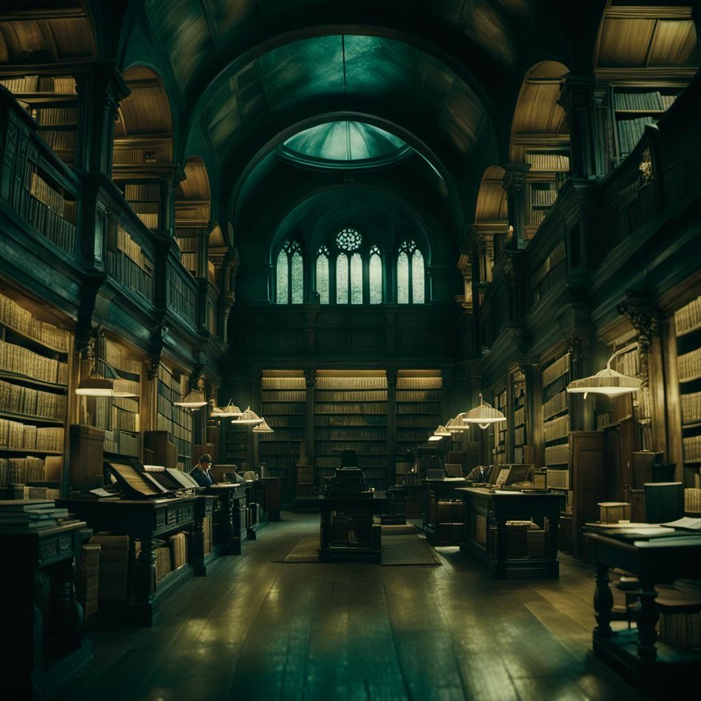Dramatic Ancient Libraries in Cinematic Film Style