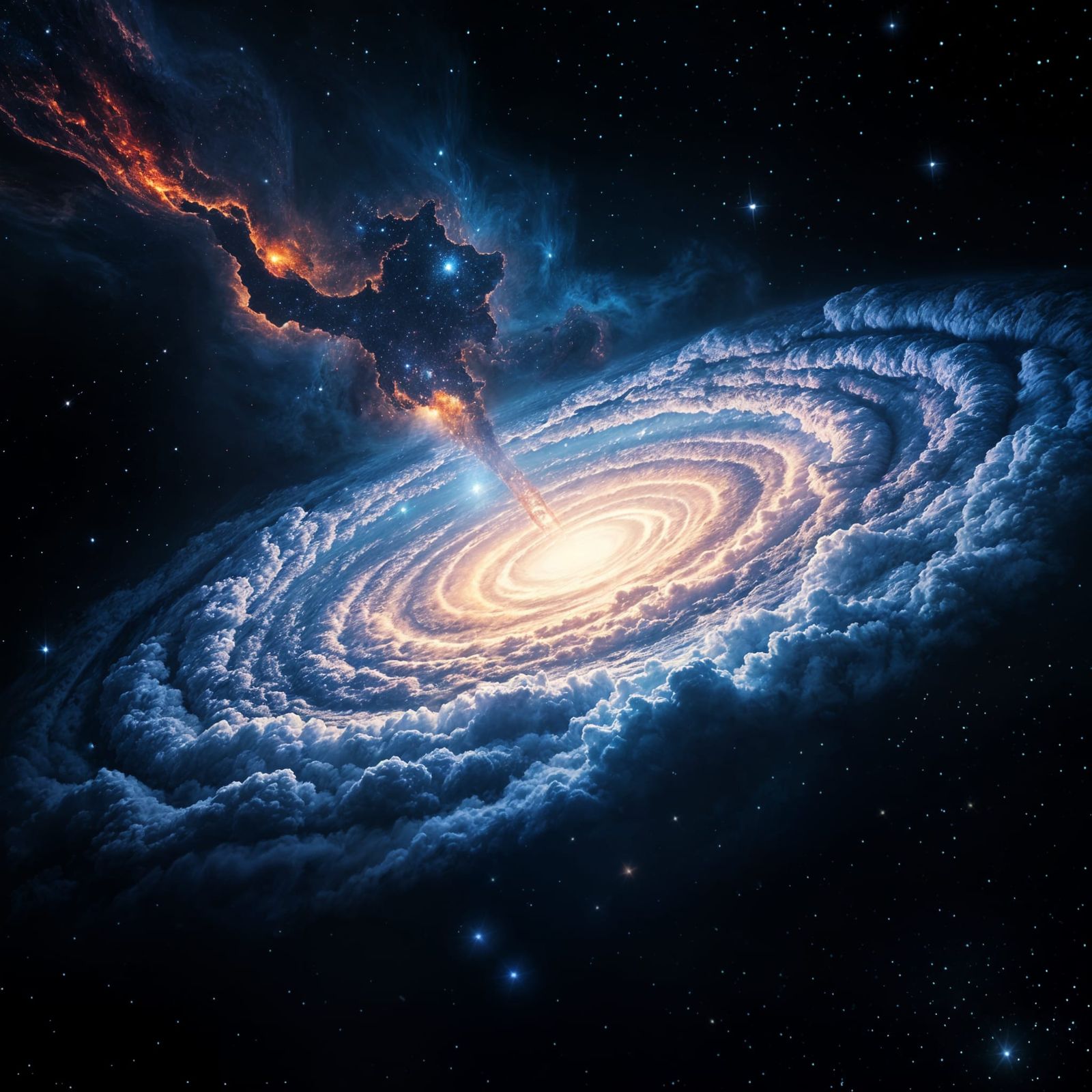Galactic Cosmic Landscape in Hyperrealistic 3D