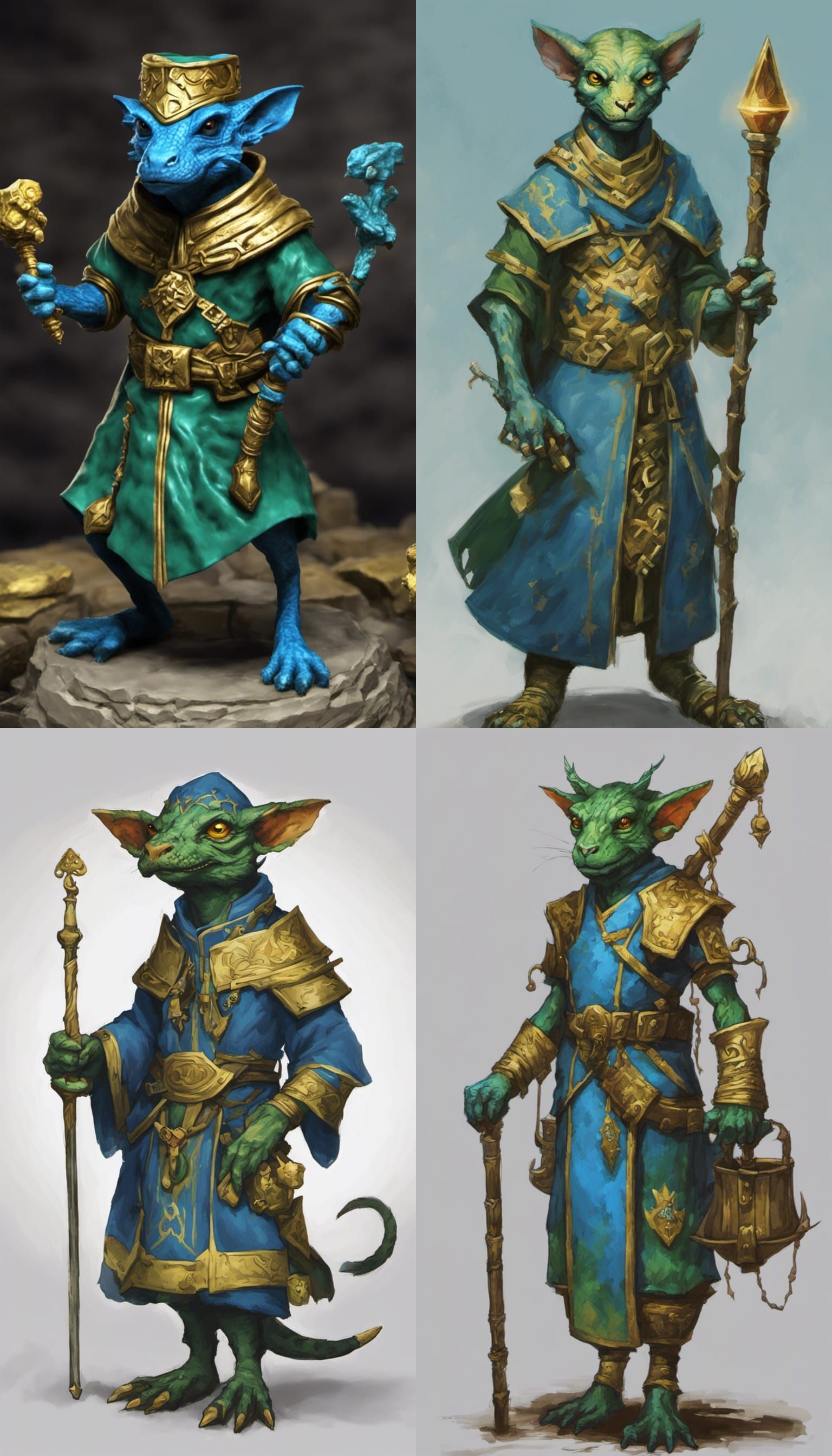 Kobold Priest Digital Rendering for D&D