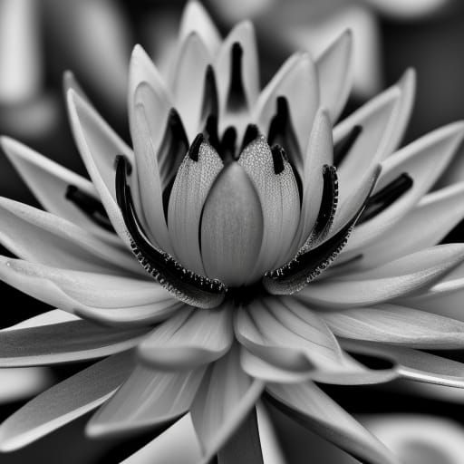 High Resolution Black Lotus Flower Photo