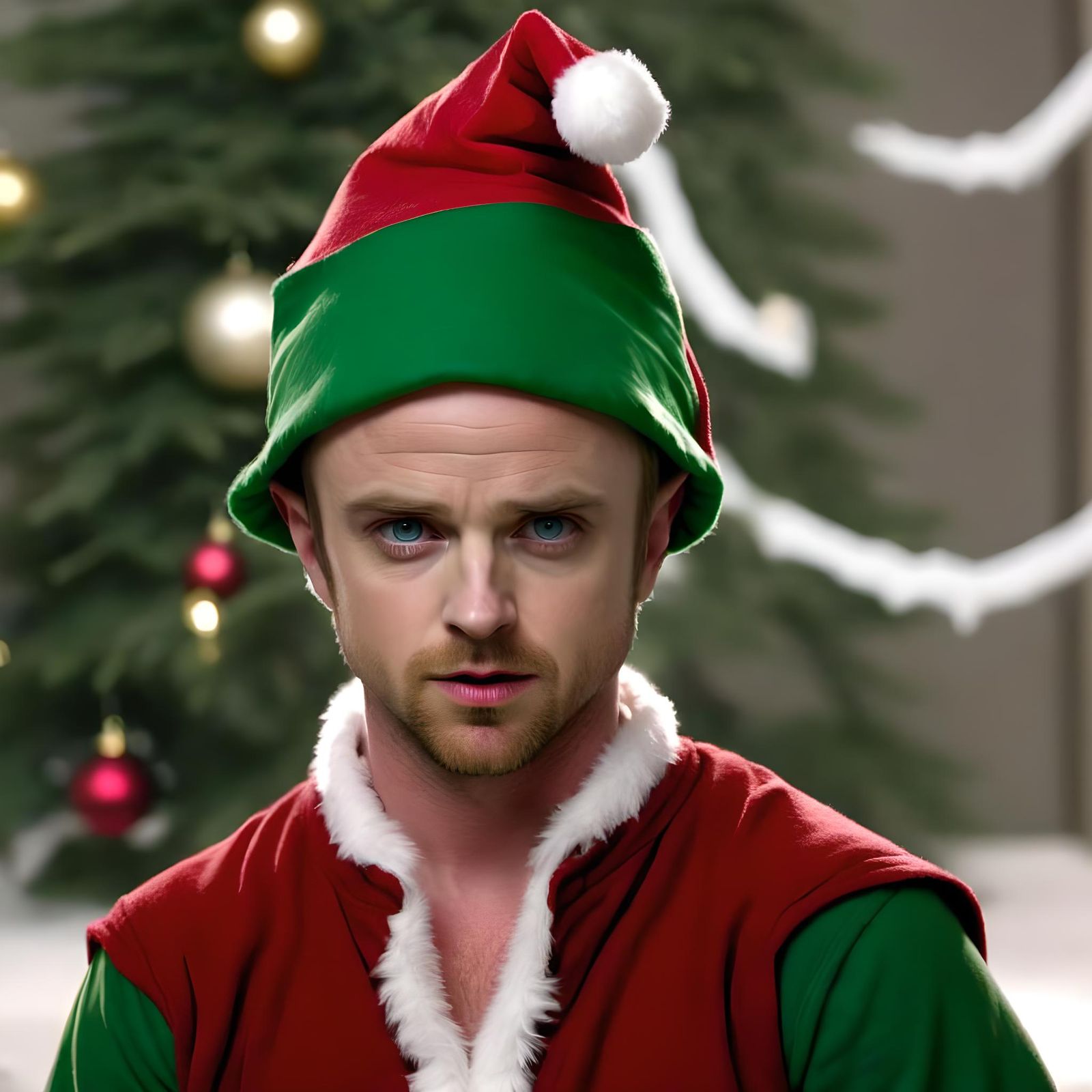 Jesse Pinkman as Christmas Elf
