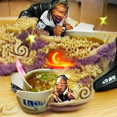 Person Enjoying a Bowl of Ramen