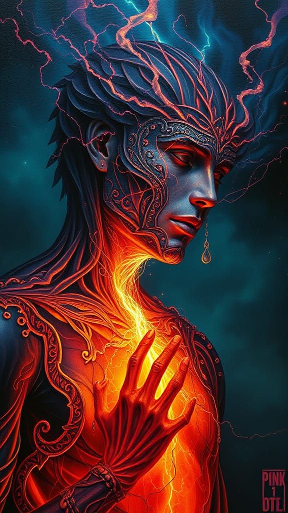 Love that Wilts the Soul Moebius contrasting colors deep col...