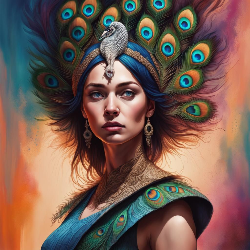 Peacock woman