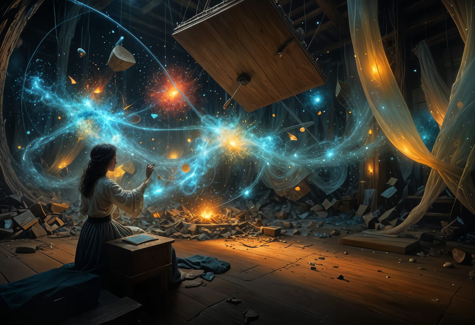 Young Witch keeping All the balls in the Air with seeming ease