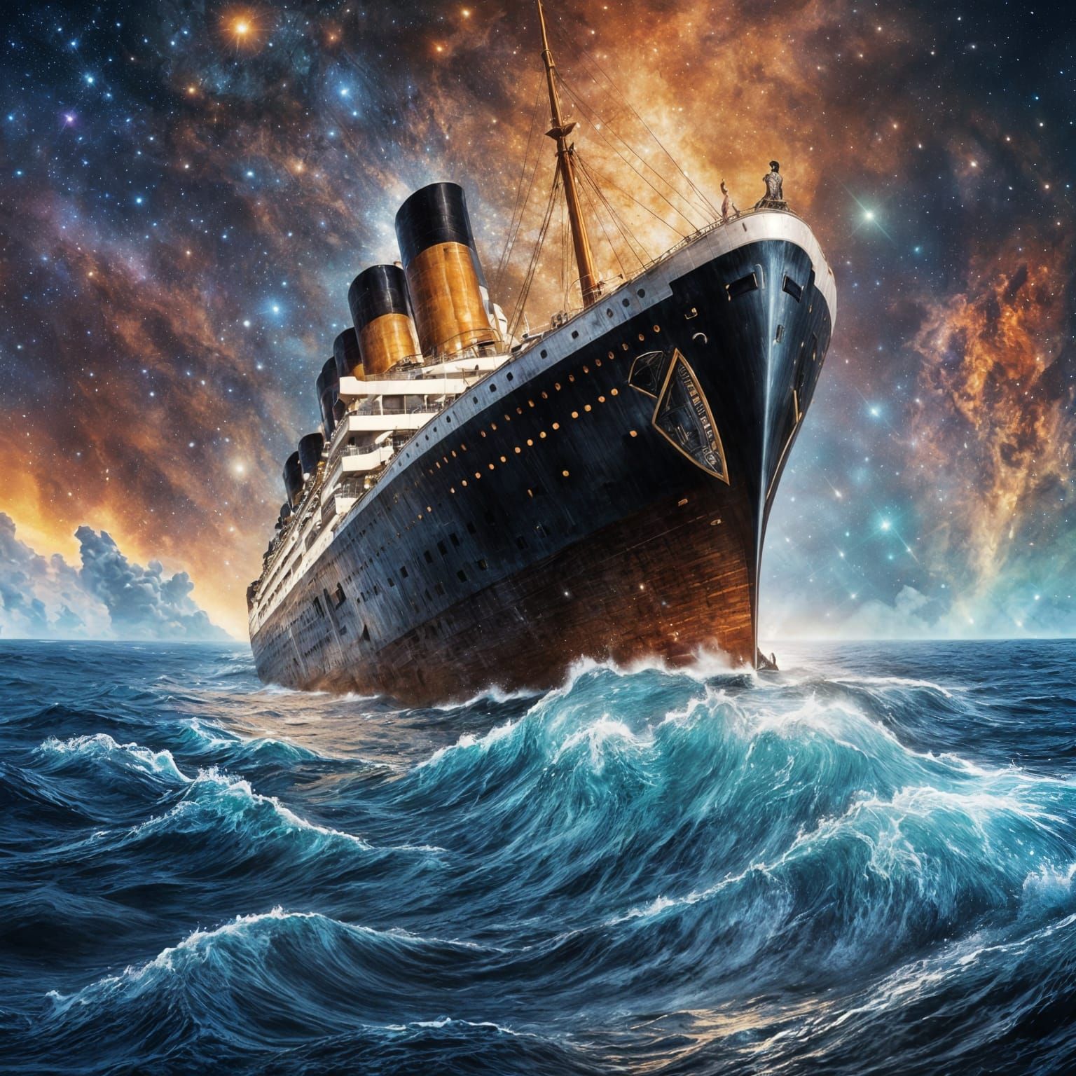 Majestic Stone Giant Holds Spiral Galaxy