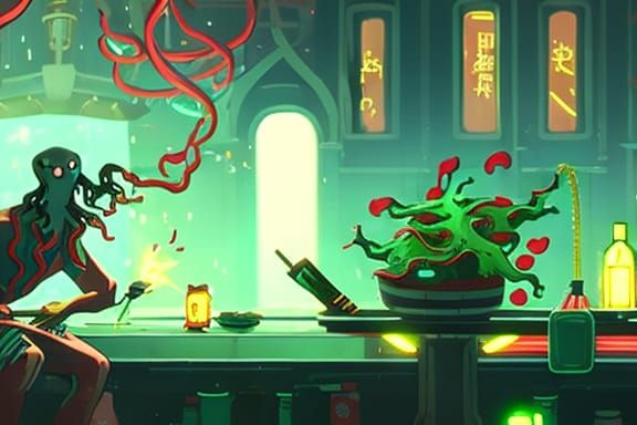 Cthulhu's Ramen: Sovietpunk Tokyo Noodle Shop