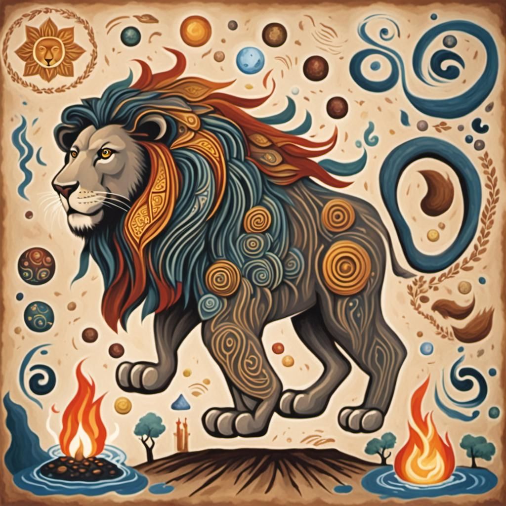 Lion Teacher Explains the Five Elements