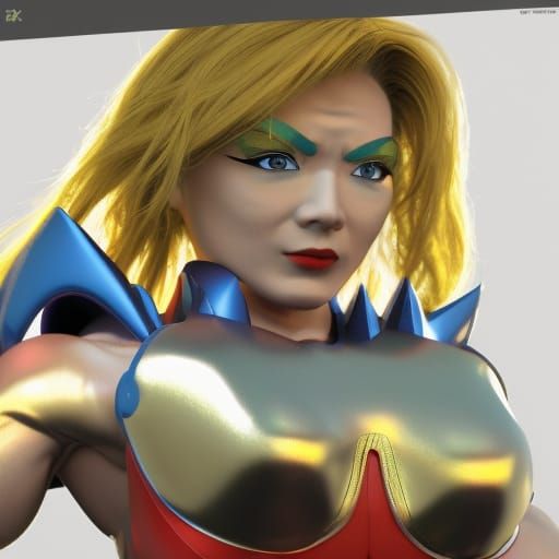 Super Sentai Villain: Female Bodybuilder in 3D