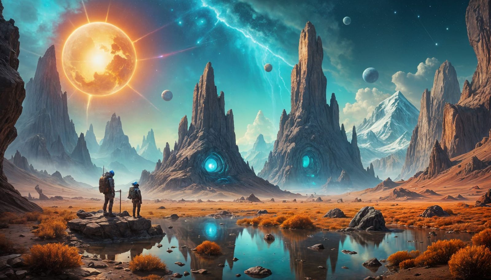 Alien Waystation Features Wormhole Portals to Two Separate G...