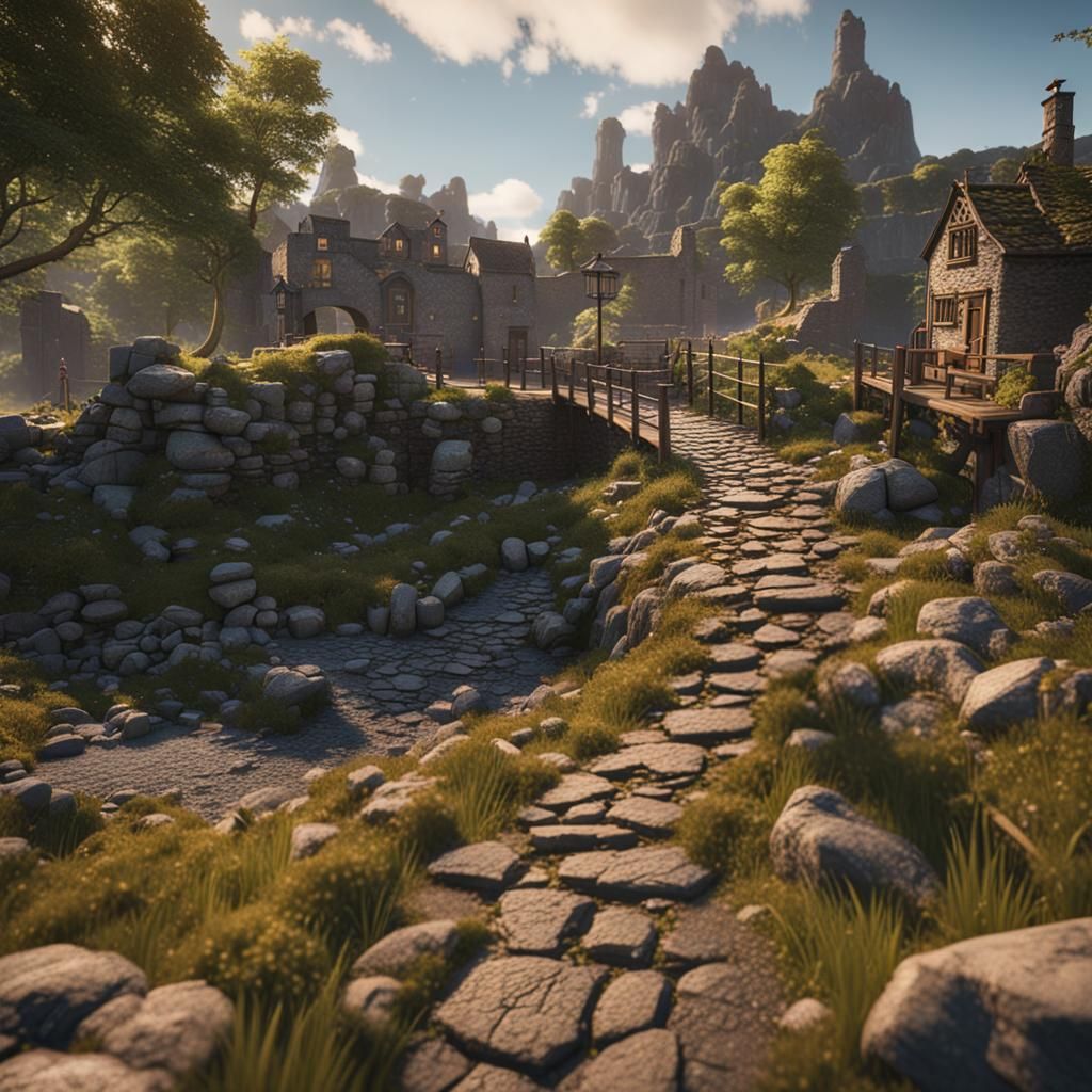 Epic 3D Game Render of Rocky Road to Dublin