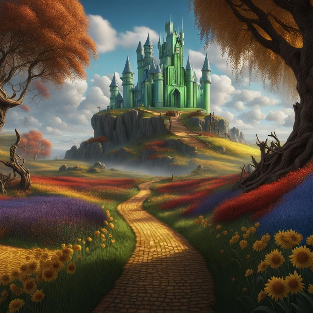 Fantastical Wizard of Oz Matte Painting