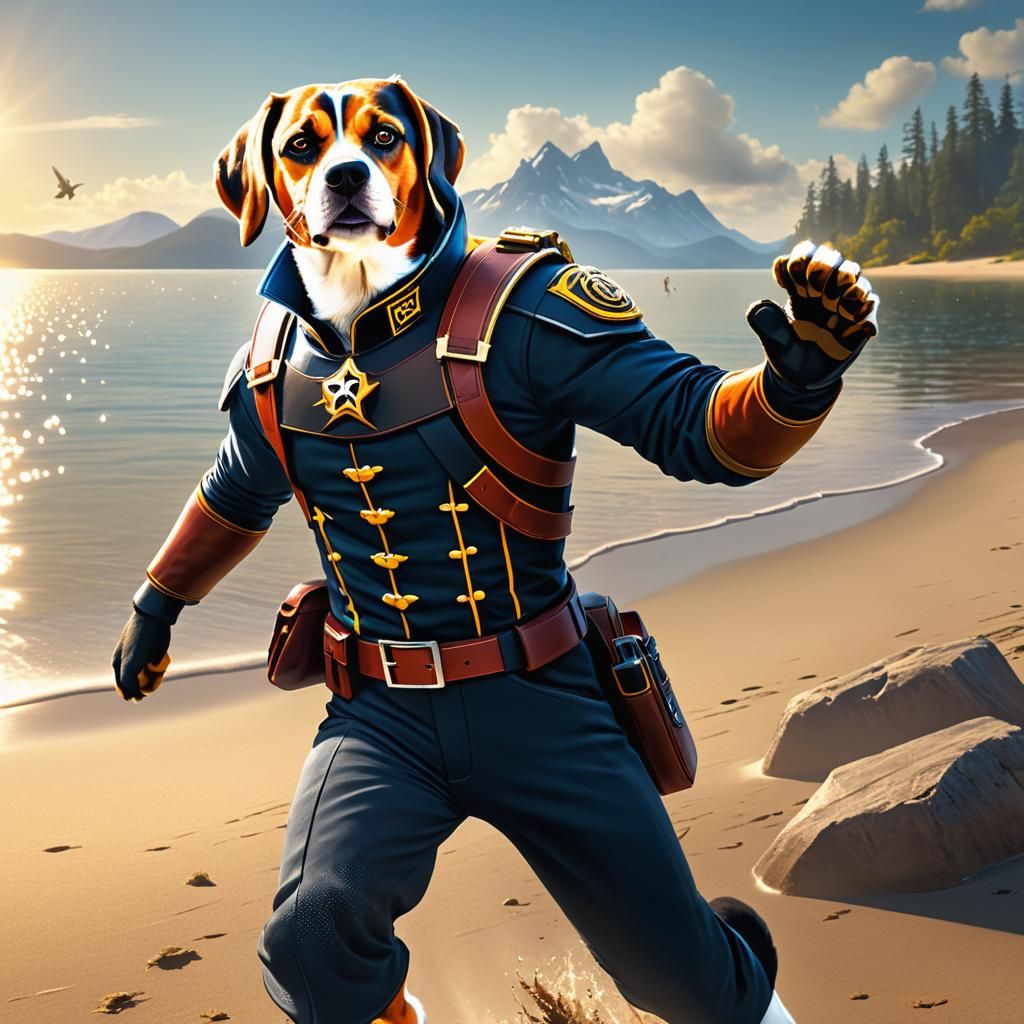 Captain Jonathan Archer (Scott Bakula) & Porthos Merged as O...