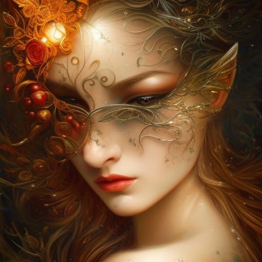 Ornate Carousel Horse in Hyperrealistic Digital Art