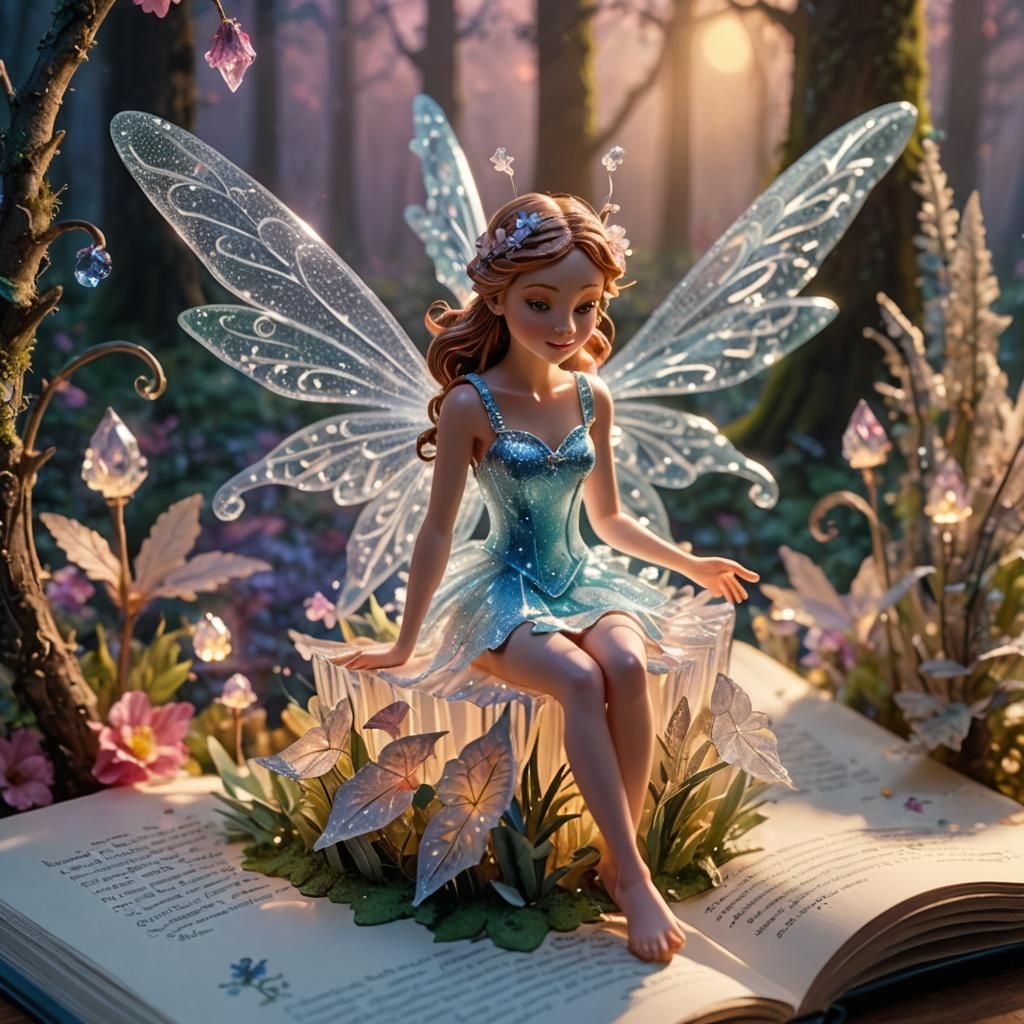 Crystal Fairy in Magical Pop-Up Book