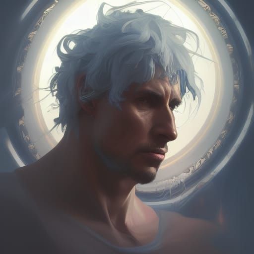 Dante Portrait in Hyperdetailed Digital Art Style