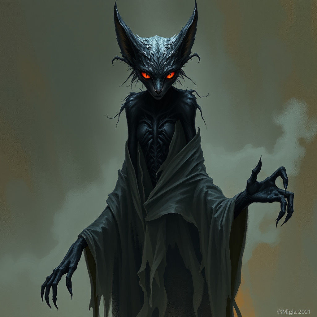 Vaermina: Khajiit Queen of Nightmares, Digital Art