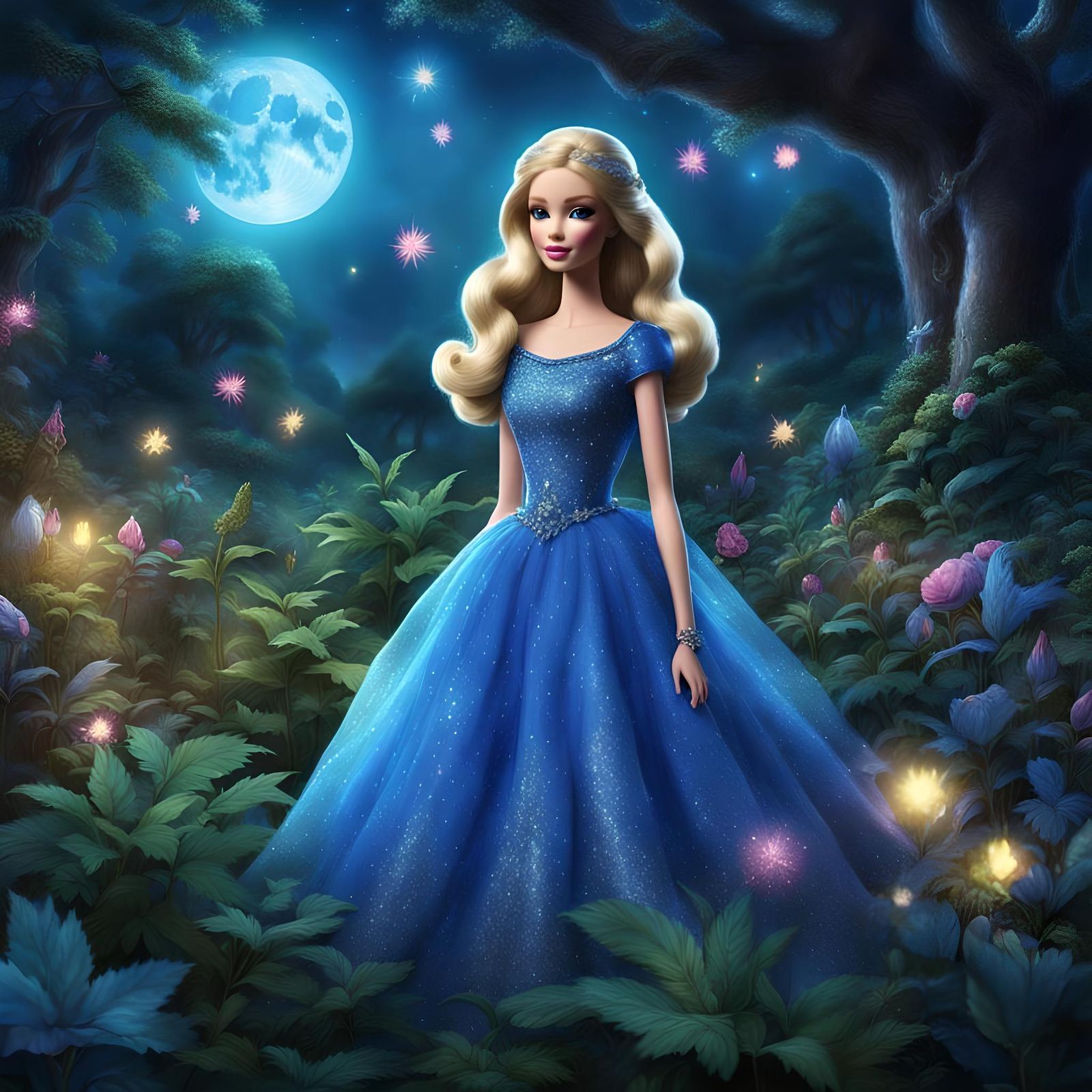 Mystical Sylvan Clearing with Singing Plants, HD