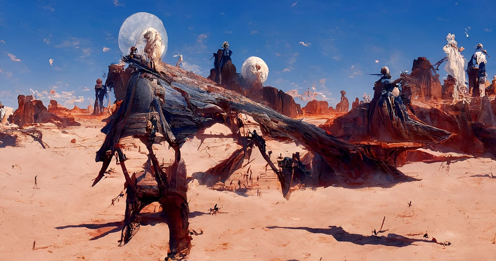 Ciri: Mandalorian Bounty Hunter in Desert Battle