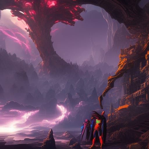 X-Men Detailed Matte Painting in 8K Resolution