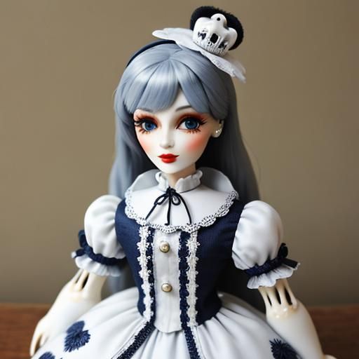 Elegant Bone China Doll Beauty