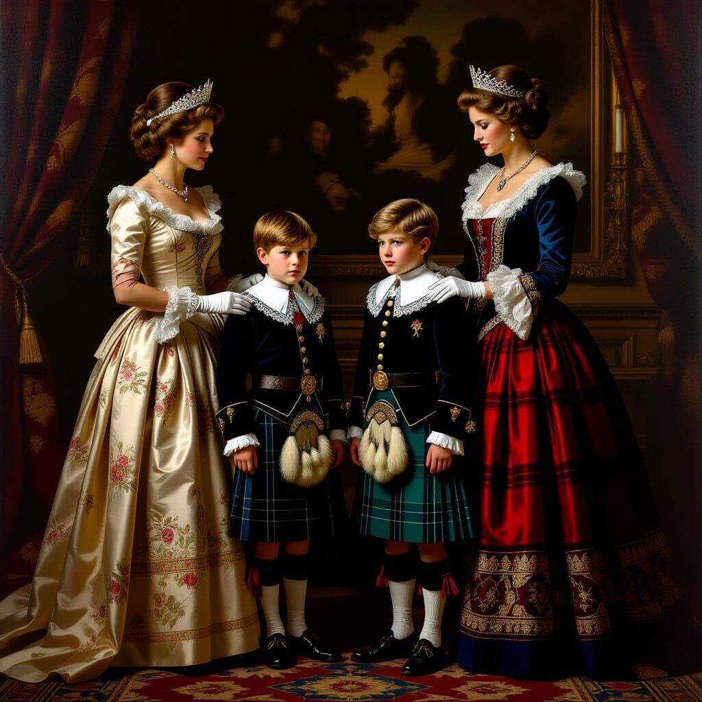Royal Family in Kilts: A Renaissance Portrait