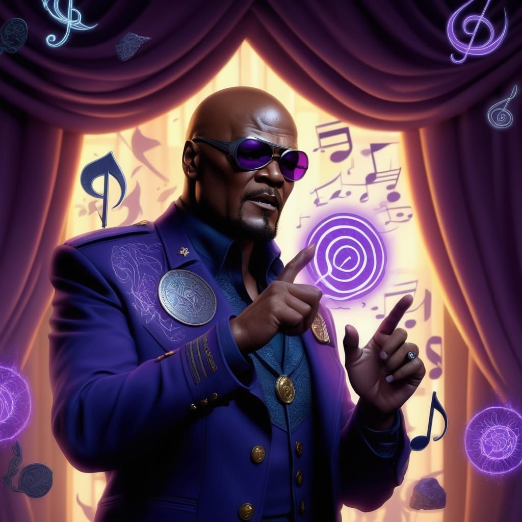 Nick Fury Sings with Magical Eldritch Energy