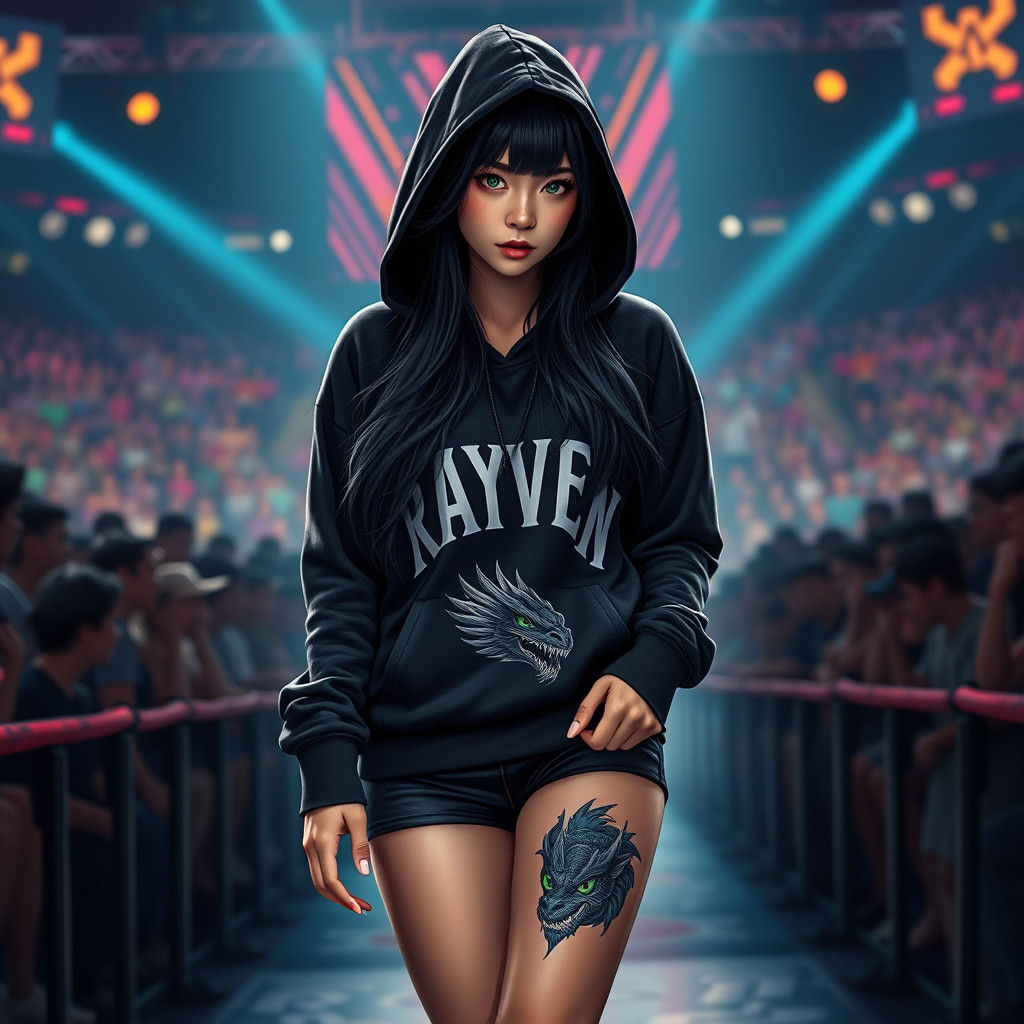 Kina Shen Walks to Wrestling Ring: Splash Art