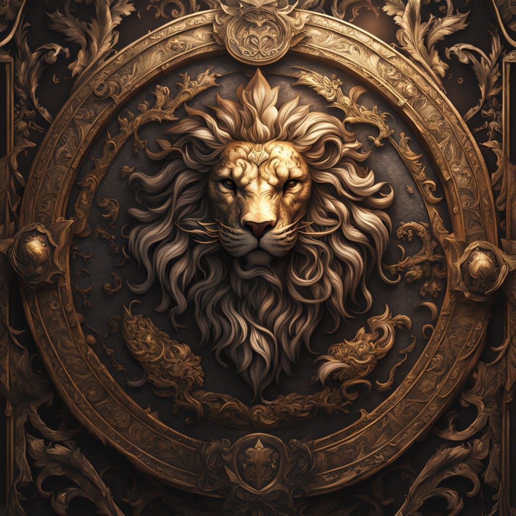 Ornate Italian Family Crest with Lista Name