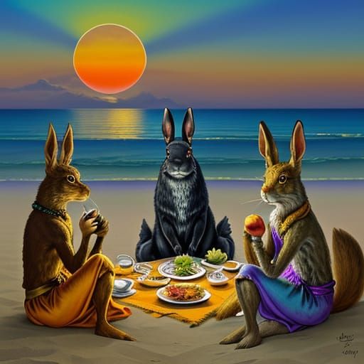 Acid Rabbits Defy Capture on Golden Beach