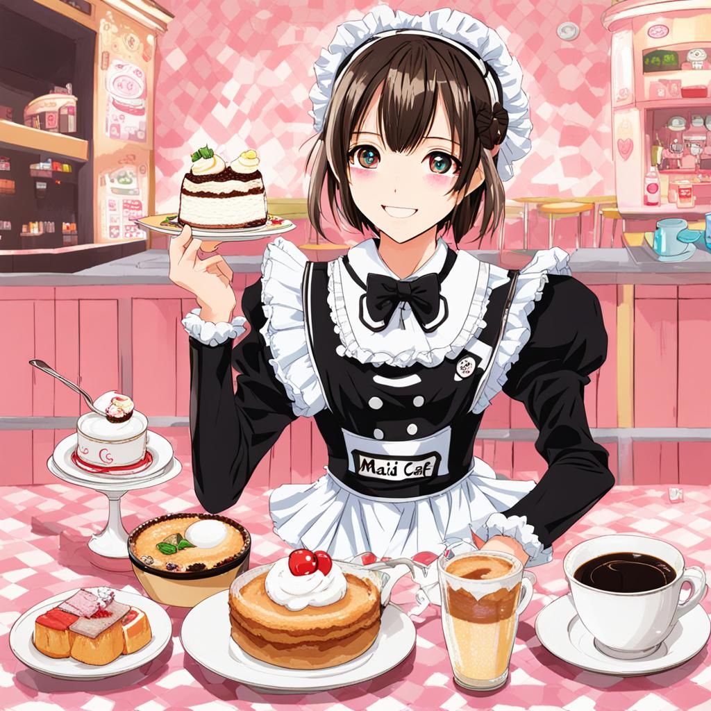 AI Generated Image of a Maid Cafe