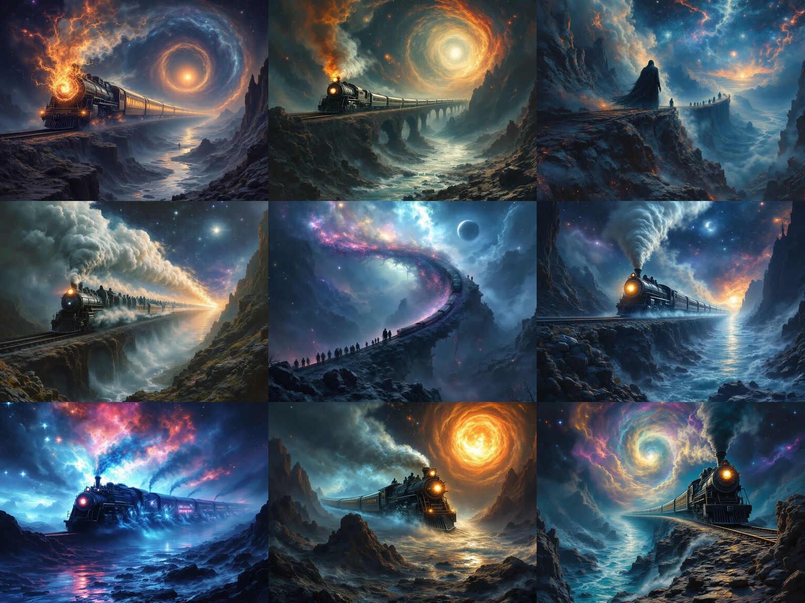 Spectral Ghost Train Crosses Cosmic River Styx in Hyper Real...