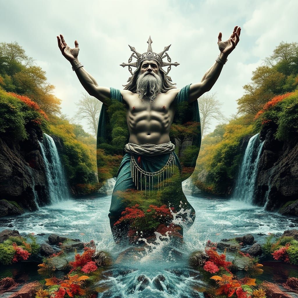 The Celtic God Condatis, god of the confluence of rivers