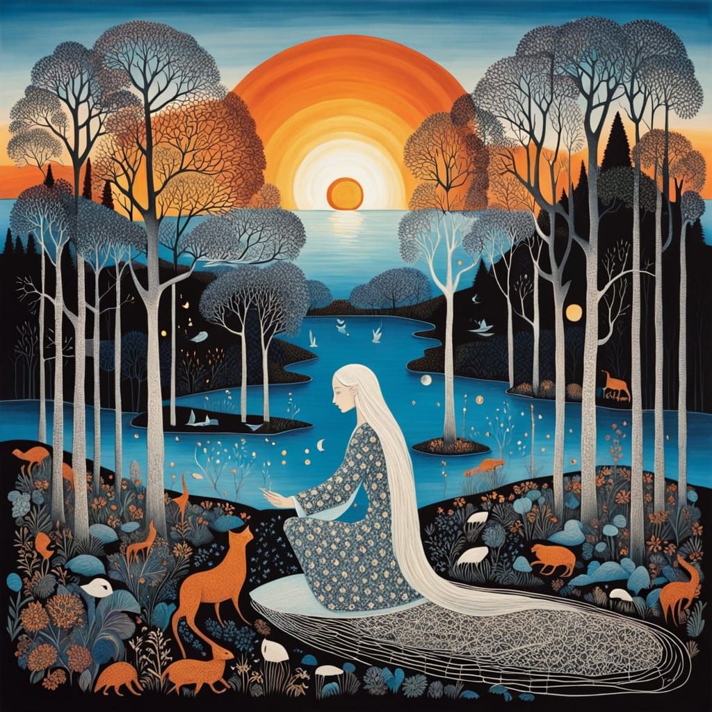 Surreal Fragmented Sculpture in Vibrant Colors and Ethereal ...