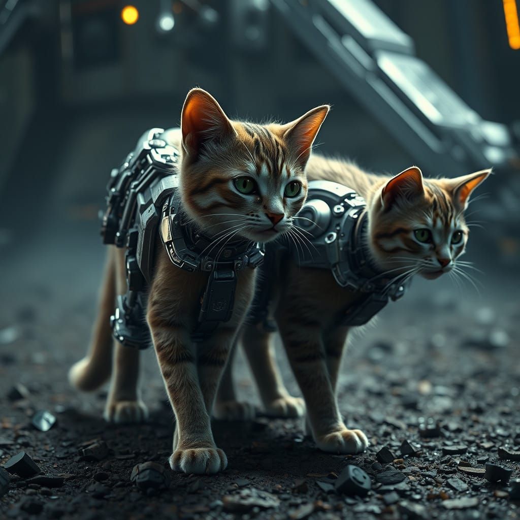 Epic Sci-Fi Mech in Futuristic Cityscape