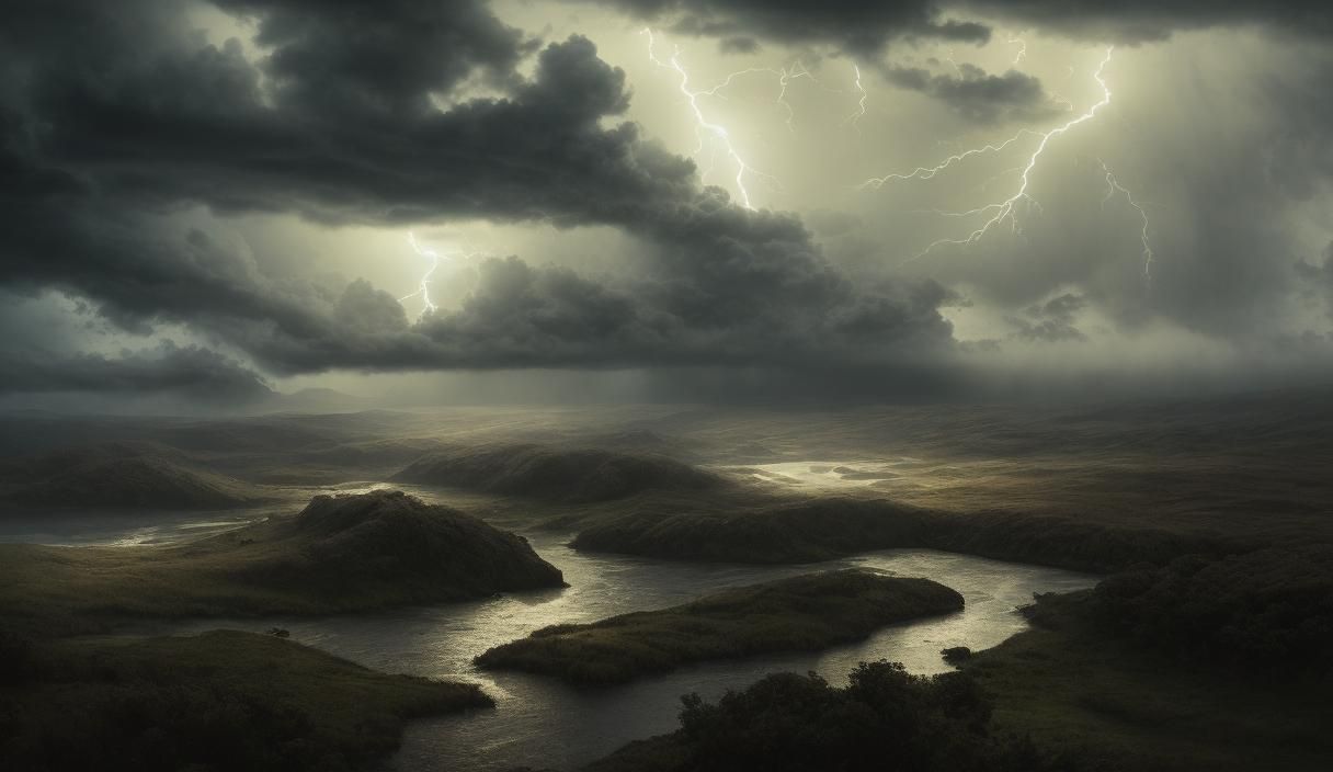 Thor in Regal Hyper-Realistic Armor Wields Golden Hammer