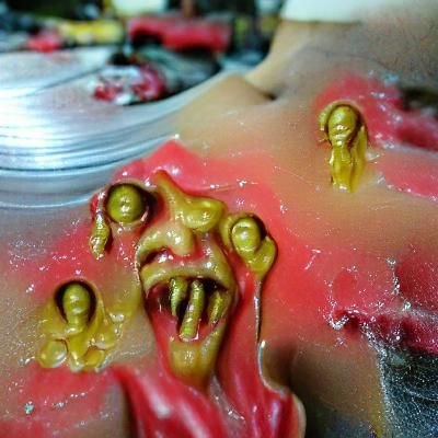 Colorful Ooze Close-Up